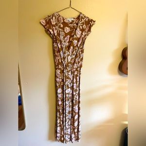 Floral Tea Length Dress